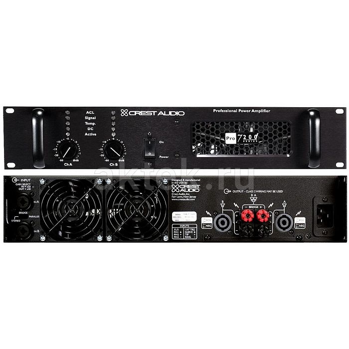 Усилитель звука для акустических систем Crest Audio Pro 7200 2