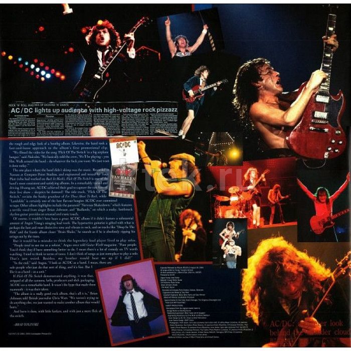 Виниловая пластинка AC/DC - FLICK OF THE SWITCH 180 GRAM BLACK VINYL 12" 4