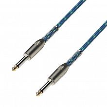 Adam Hall K3IPP0900VINTAGE Blue инструментальный кабель TS6.3–TS6.3 9м