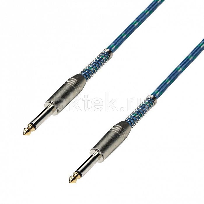 Adam Hall K3IPP0900VINTAGE Blue инструментальный кабель TS6.3–TS6.3 9м