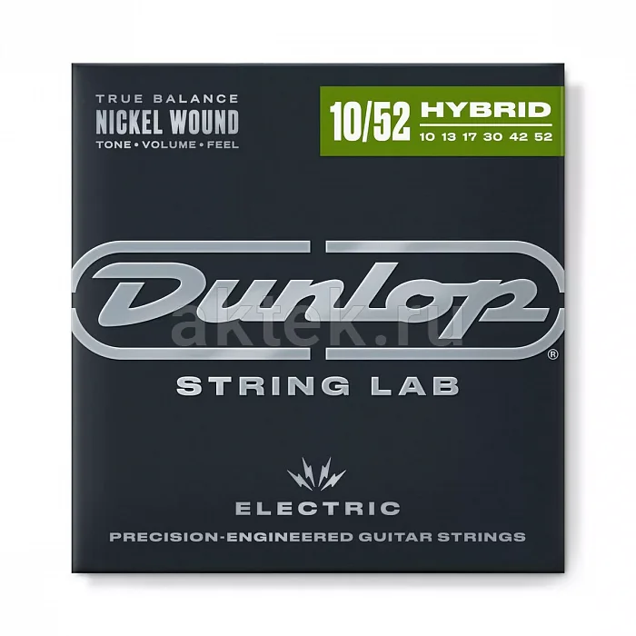 Dunlop DEN1052 Electric Guitar комплект струн, калибр 10-52