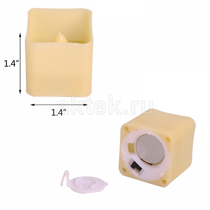 Комплект светодиодных свечей Candle LED Flame Square Yellow 5