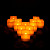 Комплект светодиодных свечей Candle LED Flame Square Yellow