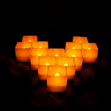Комплект светодиодных свечей Candle LED Flame Square Yellow