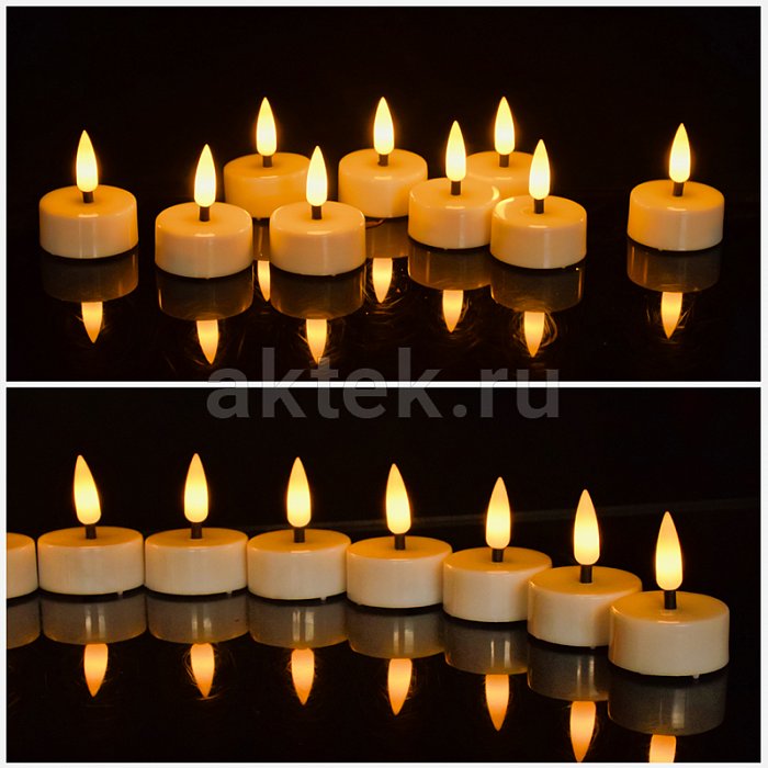 Набор светодиодных свечей Candle LED Light Warm White 2
