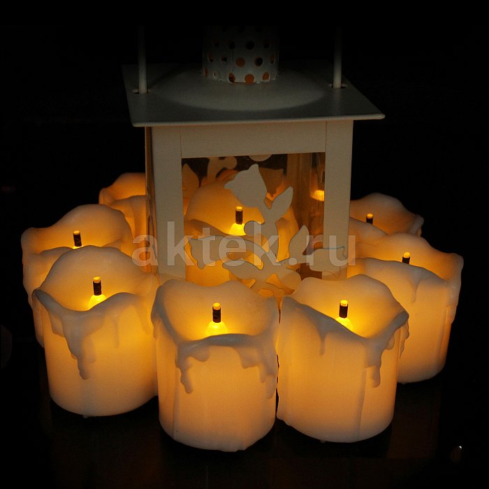 Набор светодиодных свечей Candle LED Wick Warm White 4