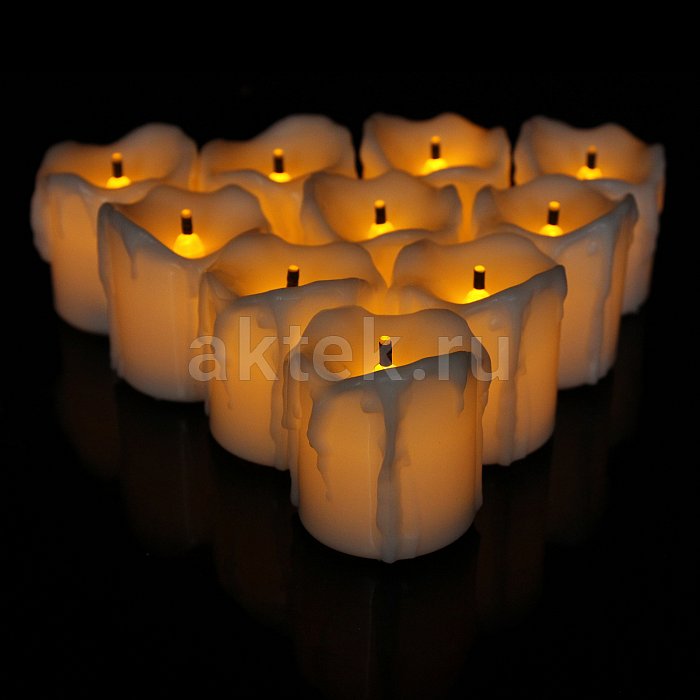 Набор светодиодных свечей Candle LED Wick Warm White 6