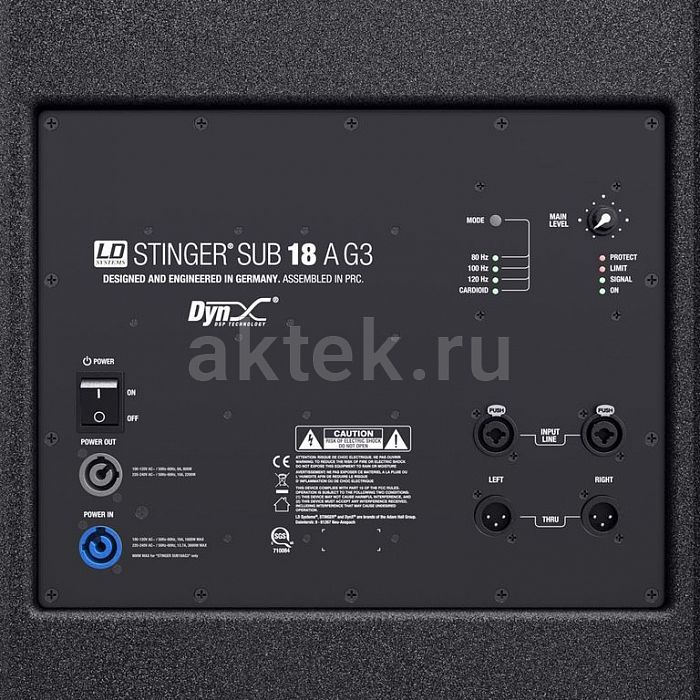 LD Systems STINGER SUB 18 A G3 активный сабвуфер-18″/800Вт 6