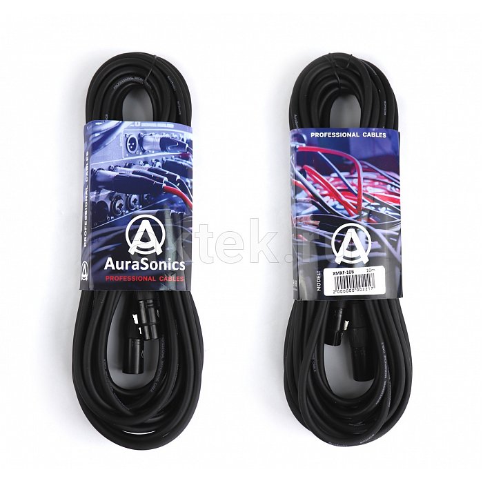 AuraSonics XMXF-10B кабель микрофонный XLR(F)-XLR(M), 10 м, 24 AWG