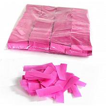 Конфетти 17x55мм бумажное розовый 1кг