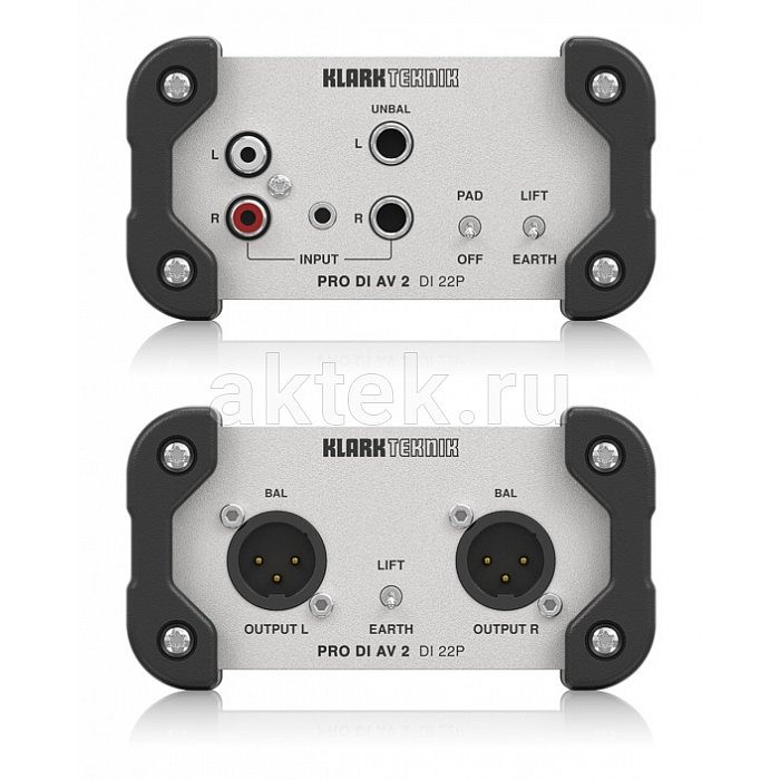 KLARK TEKNIK DI 22P дибокс пассивный стерео, входы небал. Jack L/R