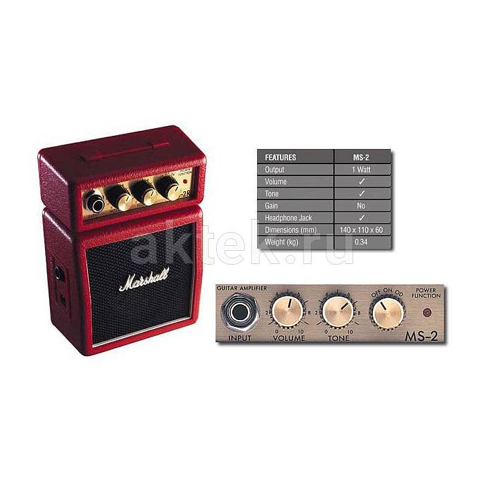 Гитарный транзисторный микрокомбо MARSHALL MS-2R MICRO AMP (RED) 7