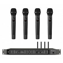 FBW A4-VOCAL четырёхканальная вокальная радиосистема, A140R+4xA100HT