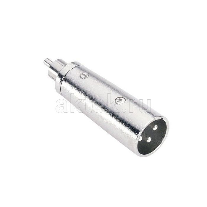 Adam Hall 7867 Silver адаптер XLR-M–RCA-mono-M