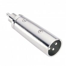 Adam Hall 7867 Silver адаптер XLR-M–RCA-mono-M