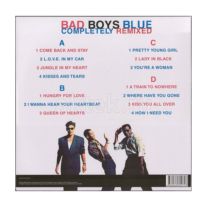 Виниловая пластинка BAD BOYS BLUE - COMPLETELY REMIXED 180 GRAM WHITE VINYL 12" 3