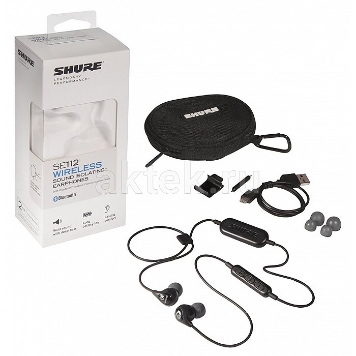 Наушники беспроводные SHURE SE112-K-BT1-EFS 2