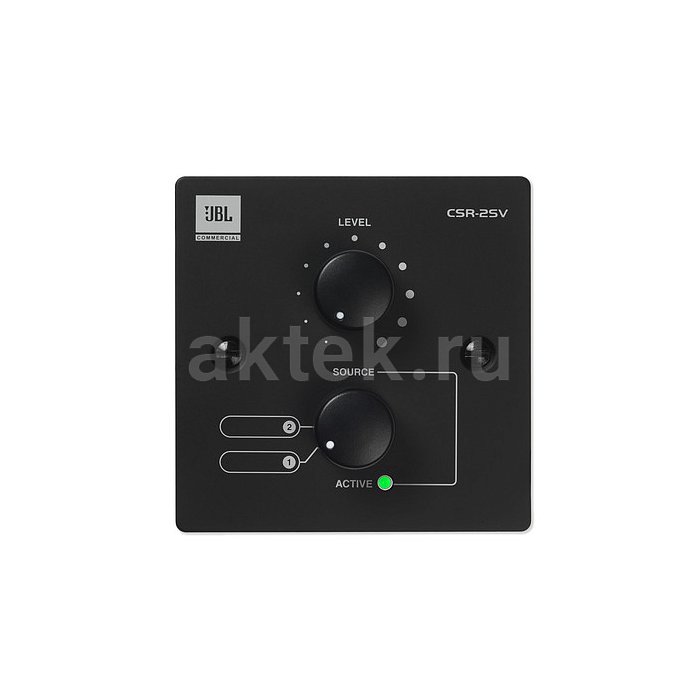 JBL CSR-2SV-BLK настенный контроллер, чёрный
