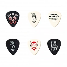 Dunlop RWT01L Billy Gibbons Pick Tin набор медиаторов, 6 шт 2