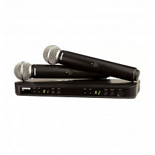 SHURE BLX288E/SM58 M17 (662-686MHz) двухканальная радиосистема с двумя ручными микрофонами 2