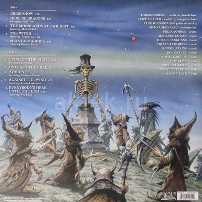 Виниловая пластинка AVANTASIA - HERE BE DRAGONS 180 GRAM BLACK VINYL 12" 2