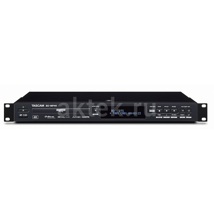 Tascam BD-MP4K мультимедиа плеер Blu-ray, DVD, CD, SD карт, USB