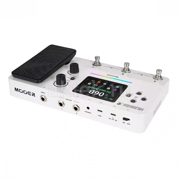 Mooer GE100 Pro гитарный процессор, 200 эффектов, 110 усилителей, AI-EQ 3