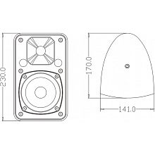 FDB Audio ES104WT White пассивная 100В-акустика 4″ 40Вт IP46 2 FDB Audio ES104WT White пассивная 100В-акустика 4″ 40Вт IP46 2