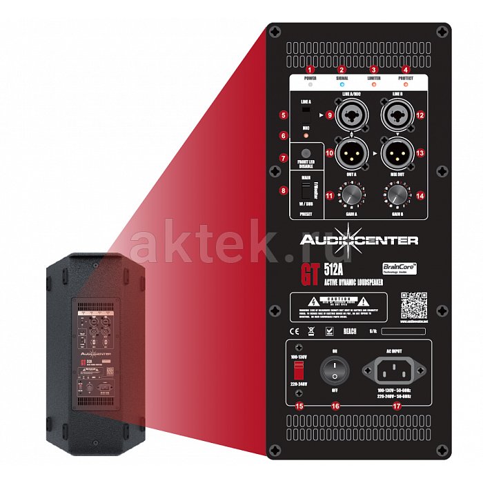 Акустическая система Audiocenter GT512A 3