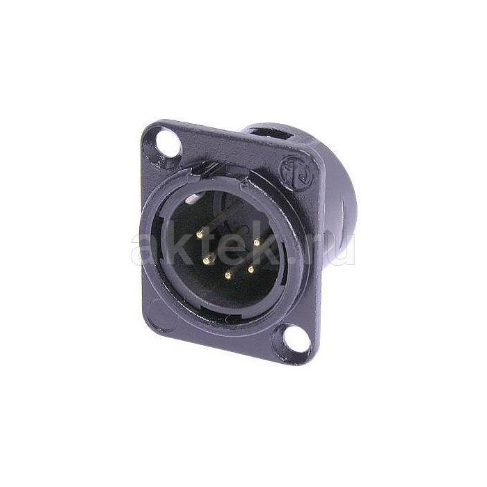 Neutrik NC5MD-L-B-1 панельный разъем XLR male черненый корпус