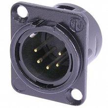 Neutrik NC5MD-L-B-1 панельный разъем XLR male черненый корпус