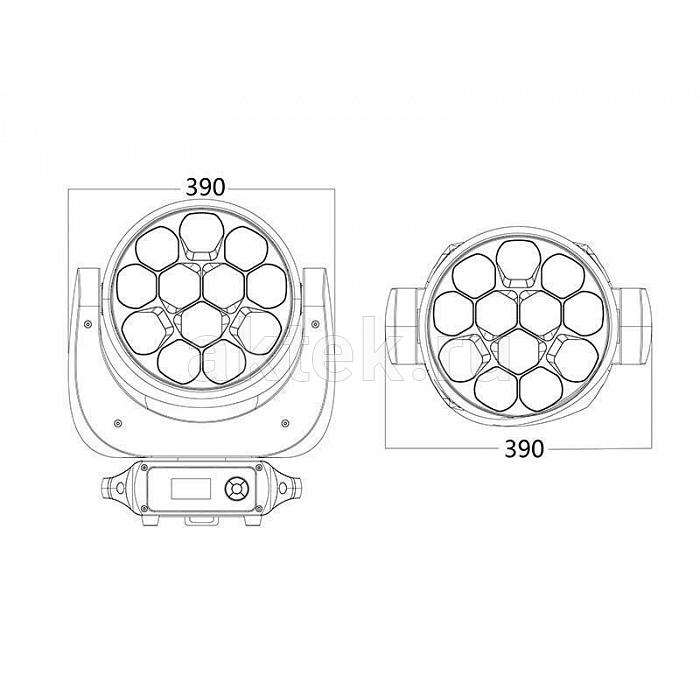 SILVER STAR SS656XCE PLUTO 4000XE MKII поворотная голова BEAM/WASH 7