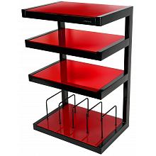 NorStone Esse Hifi Black/Red стойка для Hi-Fi аппаратуры