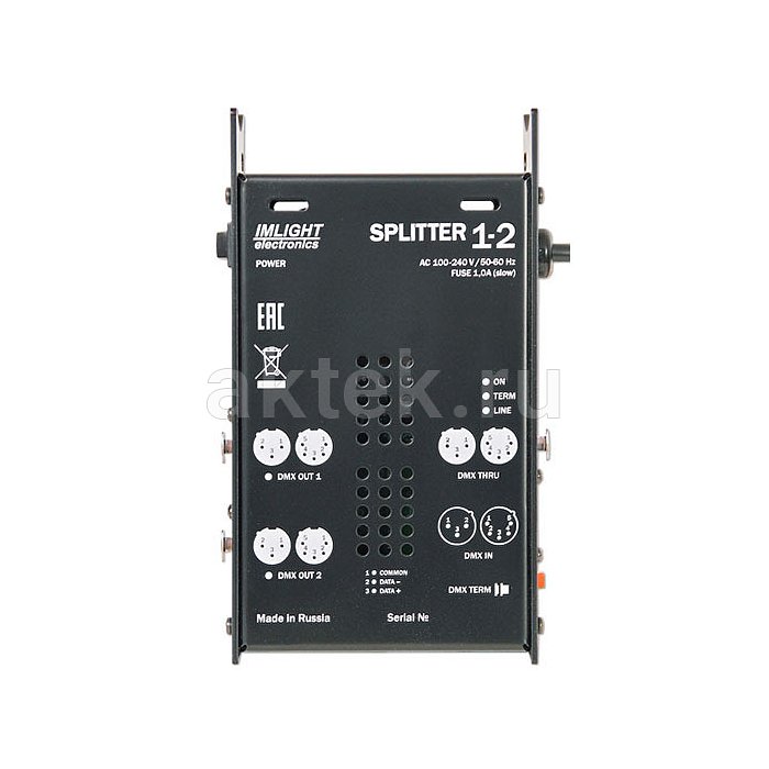 ИМЛАЙТ SPLITTER 1-2 усилитель-сплиттер DMX, два изолированных выхода 2
