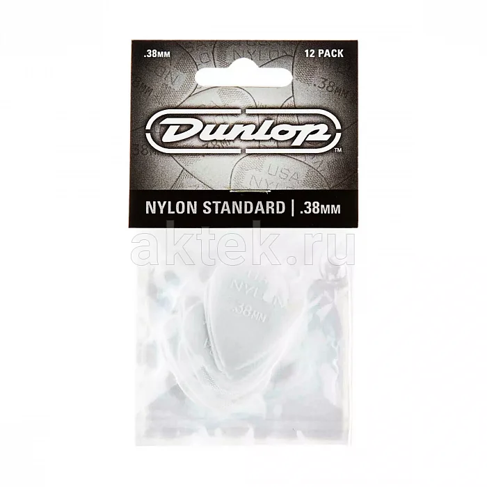 Dunlop 44P038 Nylon Standard 12Pack медиаторы, нейлон, 0,38 мм 4