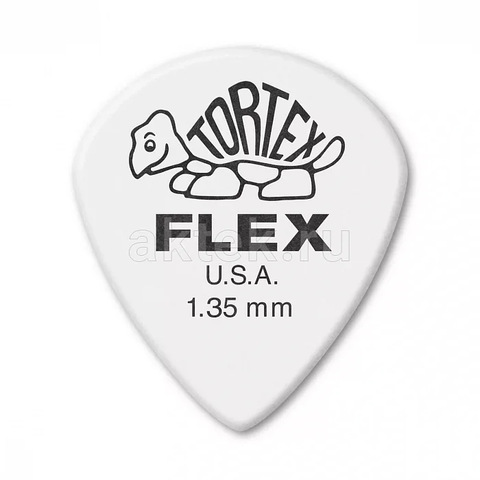 Dunlop 466P135 Tortex Flex Jazz III медиаторы, 1,35 мм