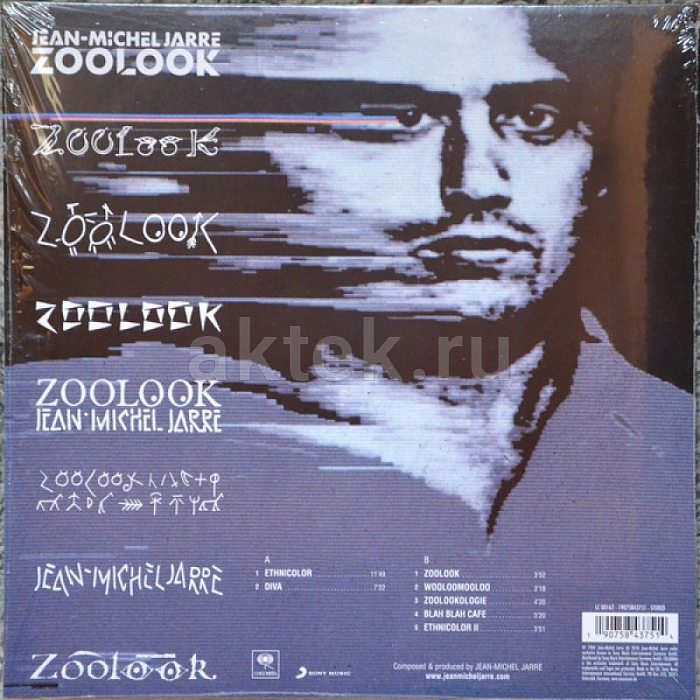 Виниловая пластинка JEAN-MICHEL JARRE - ZOOLOOK BLACK VINYL 12" 2