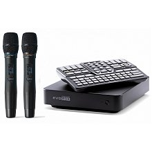 Комплект караоке EvoBase Black (Evobox и микрофоны)