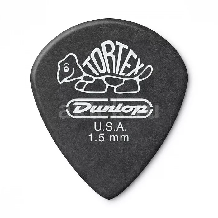 Dunlop 482P150 Tortex Pitch Black Jazz медиаторы, 1,5 мм
