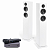 Караоке система с микрофонами и акустикой Studio Evolution EVOBOX Plus+Audio Pro A38 white