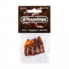 Dunlop 9022P Plastic Thumbpick Shell 4Pack медиатор-коготь, средние, 4 шт