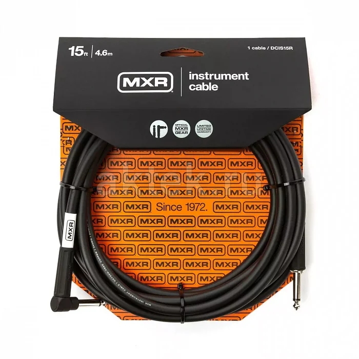 MXR DCIS15R инструментальный кабель, 4,6 м, спиральный экран