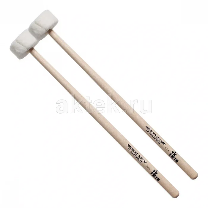 Vic Firth T2 Cartwheel перкуссионные маллеты, гикори 2