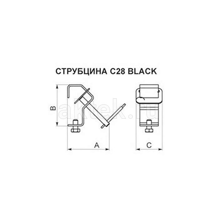 ИМЛАЙТ С28 silver струбцина для трубы 20–29 мм, 8 кг 3