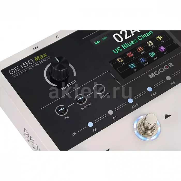 Mooer GE150 Max гитарный процессор, 170 эффектов, 55 кабинетов, NAM/GNR 8