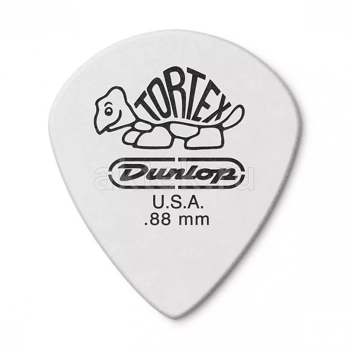 Dunlop 478P088 Tortex White Jazz III медиаторы, 0,88 мм