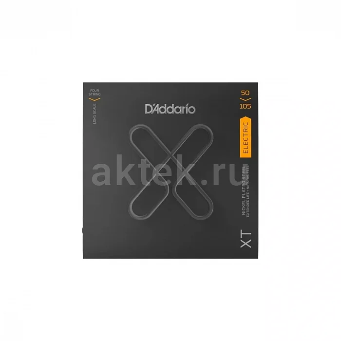 D'Addario XTB50105 комплект струн, калибр 50-105, обмотка из никелированной стали