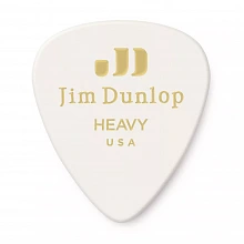 Dunlop 483P01HV Celluloid White Heavy 12Pack медиаторы, целлулоид, 12 шт
