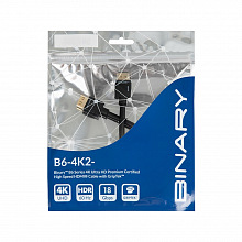 Binary Cables HDMI B6 4K Ultra HD Premium Certified High Speed (0.4 м) HDMI-кабель 2