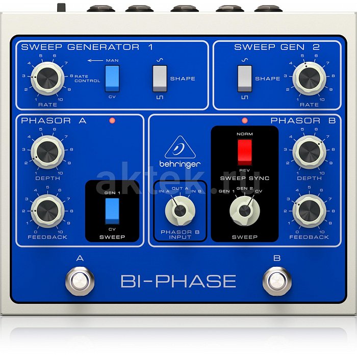Behringer DUAL-PHASE Аутентичный фейзер с двумя переключателями 2